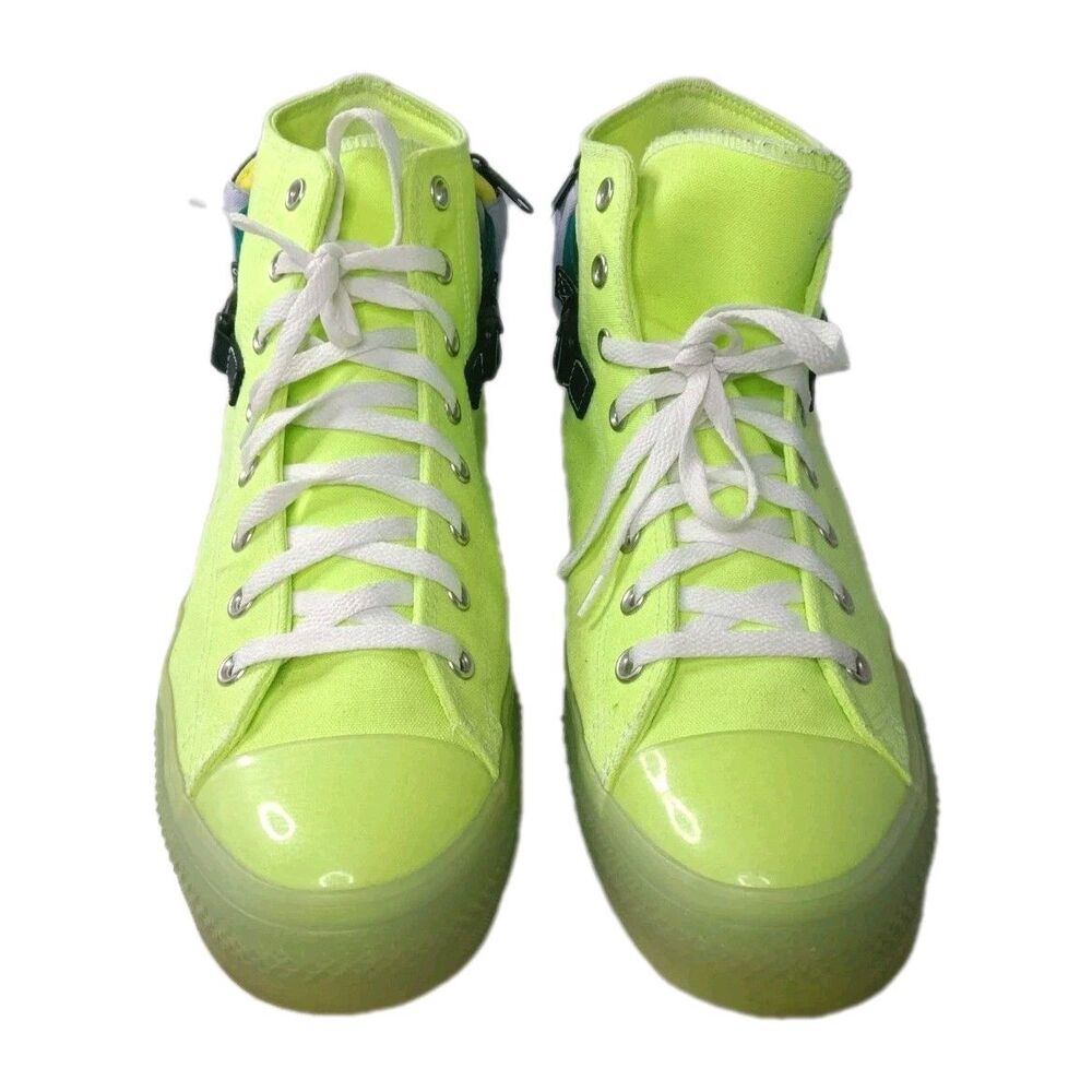 Converse Chuck Taylor All Star Buckle Up Hi Shoes Men's Size 13, Green Sneakers - Picture 4 of 11